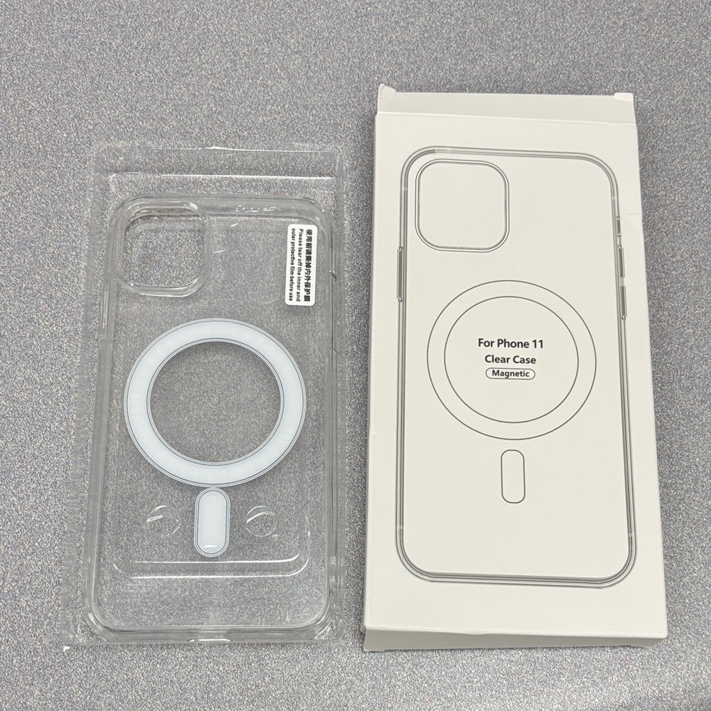 Transparent Magnetic Case for iPhone 11